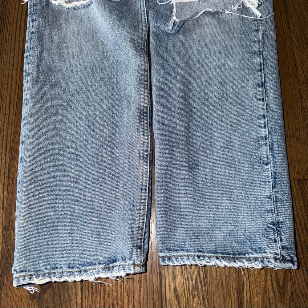 Agolde Women’s 90’s Jean Loose Fit Ripped Denim Size 26 - Picture 12 of 16
